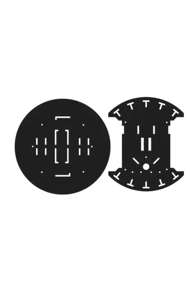 Fapatech Arduino Çok Amaçlı Mini Daire Pleksi    Robot Gövdesi - Resim 2