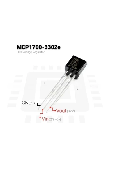 Fapatech MCP1700-3302E LDO Voltaj Regülatörü - Resim 2