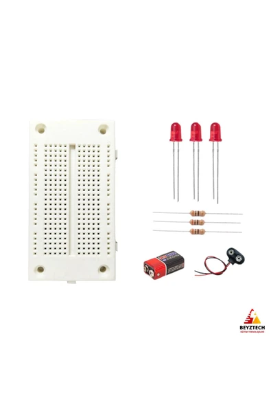 Fapatech Paralel LED  ve Seri Devresi Temel Elektronik Devre Eğitim Seti / E-Pdf İçerikli ürün görseli