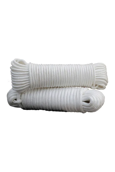 Fapatech 3mm 15m 15kg Açık Hava Tırmanma İpi Polyester t Aşınmaya Dayanıklı Dokuma Halat - Resim 2