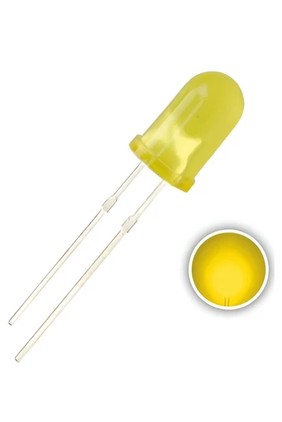 Fapatech 5mm Led Sarı Diyot - 5 Adet - Resim 2