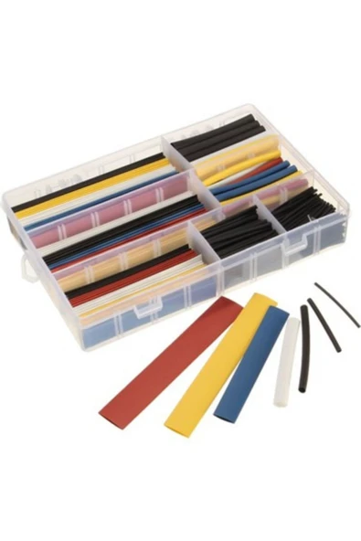 Fapatech 140 Parça Renkli Isıyla Daralan Makaron Seti (kutu Dahil) -lodos- - 2