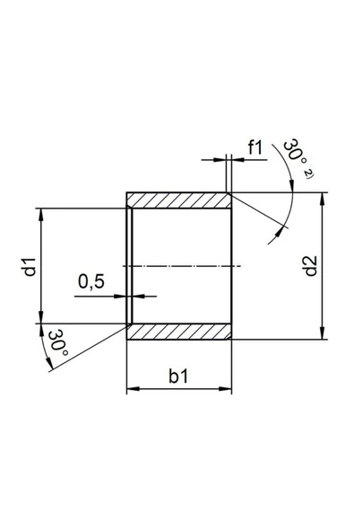 Fapatech W300, Sleeve Bearing With Flange, 13 Mm Iç Çap Kovanlı Yatak Rulman Içi - Resim 4