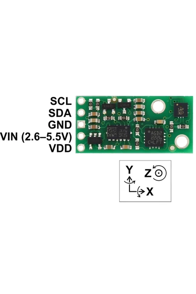 Fapatech Altımu-10 Gyro, Ivmeölçer, Pusula Ve Altimetre (l3gd20, Lsm303dlhc Ve Lps331ap Taşıyıcı) - Resim 3