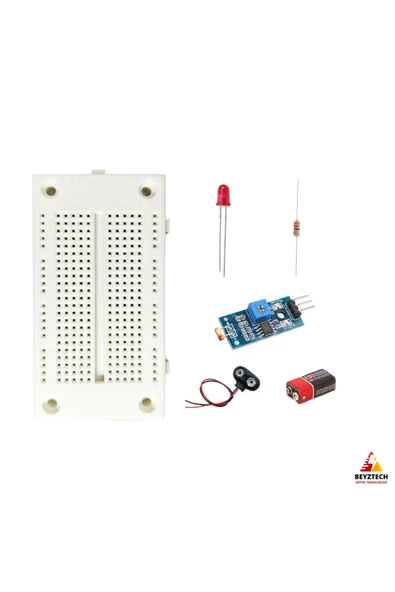 Fapatech LED ve Fotorezistör Devre Temel Elektronik Devre Eğitim Seti / E-Pdf İçerikli ürün görseli