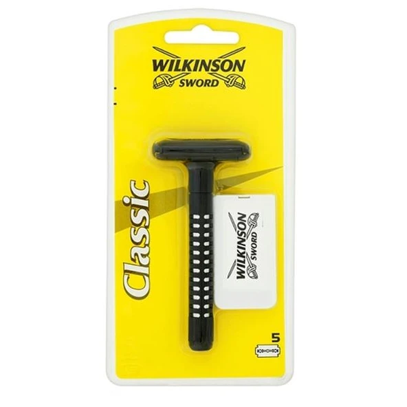 WILKINSON KLASİK JILETLİ TIRAŞ MAKİNASI + 5 ad. YAPRAK JILET ürün görseli 1