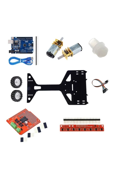 Fapatech Arduino Çizgi İzleyen Robot Geliştirme Kiti (Demonte Montajsız) - 3