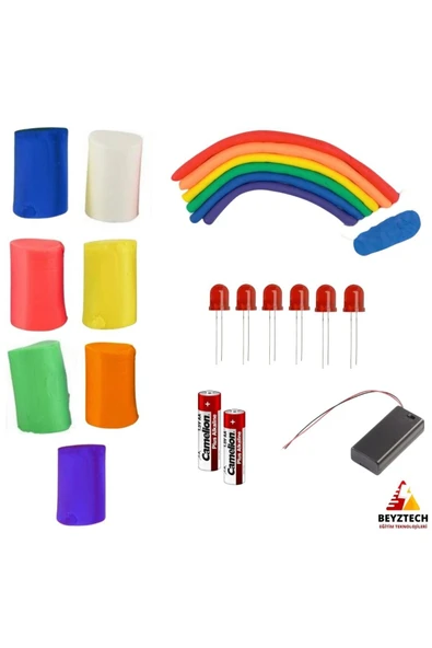 Fapatech Rengarenk Gökkuşağı Oyun Hamuru Seti – Eğlenceli ve Eğitici Deneyim! (E-PDF İçerikli) - 2