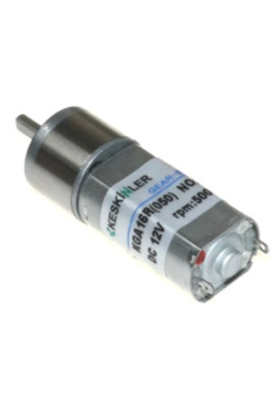 Fapatech Keskinler Kga16r-050 12v 500rpm 1:24 Redüktörlü Dc Motor ürün görseli