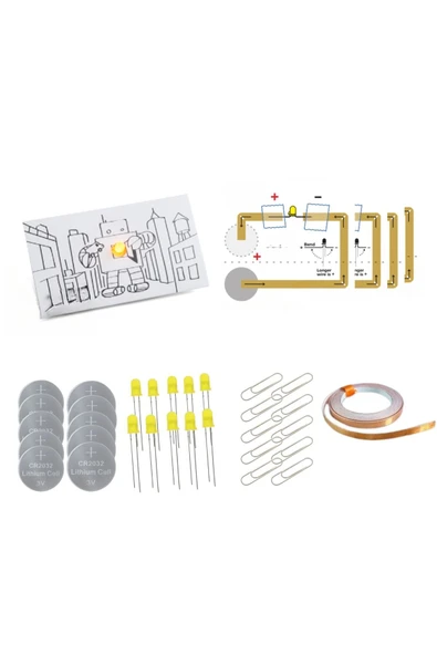 Fapatech Eding Kağıt Devreleri Kiti ve Sınıf Paketi – Paper Circuits Kit and Classroom Pack - Resim 2
