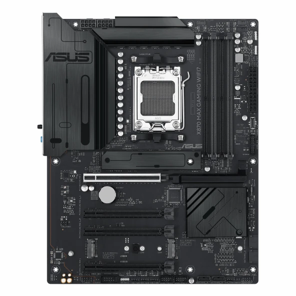 Asus X870 Max Gaming WiFi7 DDR5 (8000MHz)OC M.2 HDMI/USB-C PCIe 5.0 AM5 ATX Anakart - Resim 2