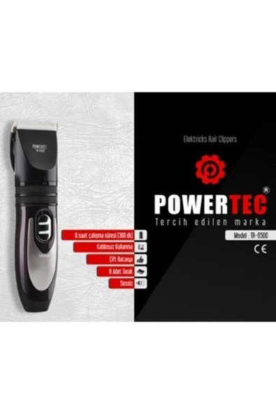 Powertec Tr-6500 Saç Sakal Tıraş Makinesi Şarjlı ürün görseli 1