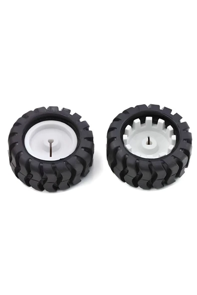 Fapatech Dfrobot Siyah Tekerlek 42x19mm - 2'li - Resim 3