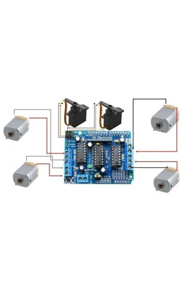 Fapatech L293d Shield Step Servo Motor Sürücü - Resim 3