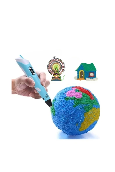 Fapatech 3D Boyutlu Printer Yazıcı Kalem Baskı Seti - Mavi Kullanım Kılavuzlu