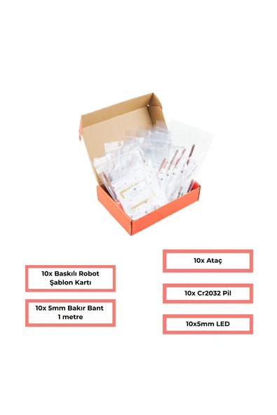 Fapatech Eding Kağıt Devreleri Kiti ve Sınıf Paketi – Paper Circuits Kit and Classroom Pack - Resim 3