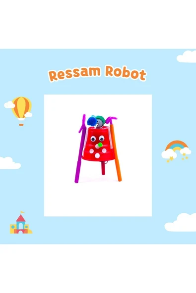 Fapatech Çoçuklar için Yarıyıl Tatil Bilim Deney Seti Stem Eğitici Oyuncak -Hoverboard,Ressam Robot,Katapult - Resim 3