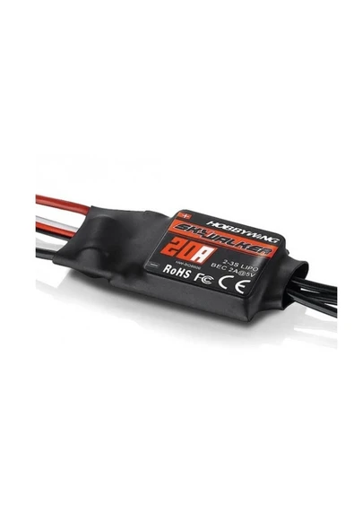 Fapatech Hobbywing Skywalker 20A ESC for 300g 3D, 600g 2-3s, 2A BEC - Resim 2