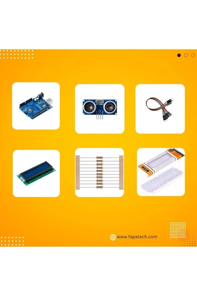 Fapatech Arduino Mesafe Sensörü ile Elektronik Metre Yapım Projesi | E-Pdf İçerikli - 2