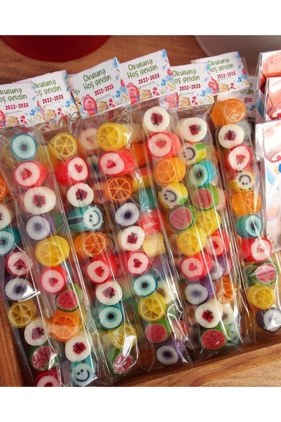 ŞEKERCİYAŞAR Mavi Nazar Boncuğu Parmak Lolly 50 Adet - 4