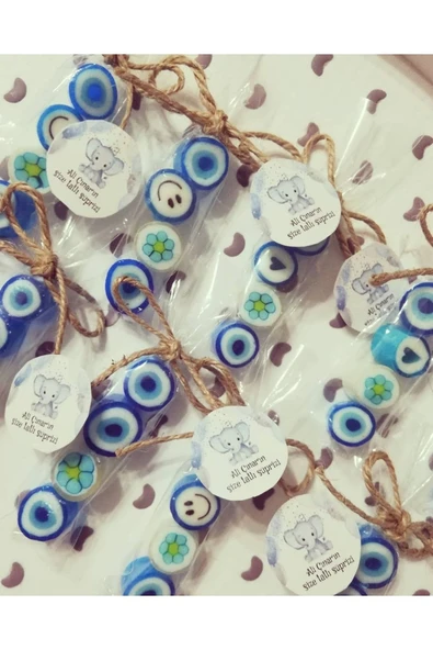 ŞEKERCİYAŞAR Baby Shower - Mevlit - Sünnet - Doğum Günü 4'lü Mavi Bebek Şekeri 50 Adet - 2