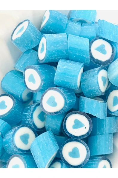 ŞEKERCİYAŞAR Mavi Kalp Lolly Şeker 250 Gr. - 1