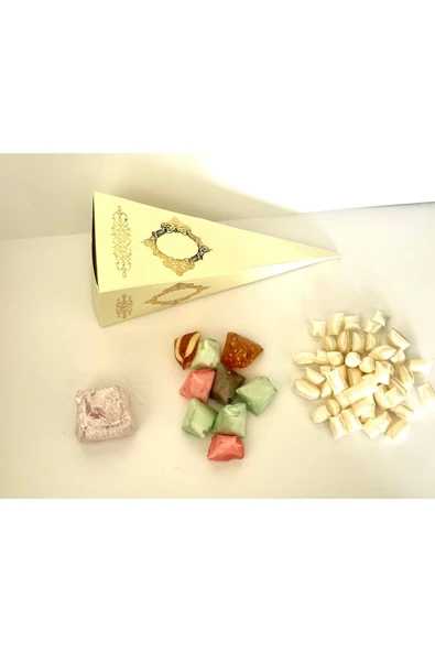 ŞEKERCİYAŞAR Krem Kutulu Gül Lokumlu Mevlüt Şekeri 50 Adet ürün görseli