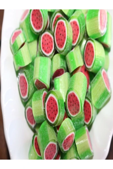 ŞEKERCİYAŞAR Karpuz Desenli Lolly Şeker 1000 gr. ürün görseli
