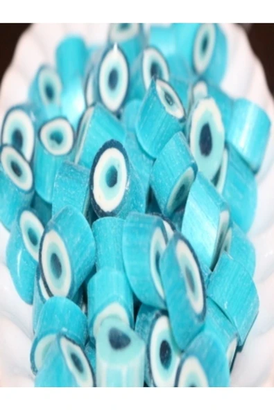ŞEKERCİYAŞAR Nazar Boncuğu Desenli Lolly Akide Şekeri 1000 gr - 1