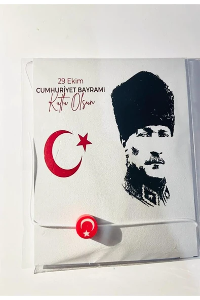 ŞEKERCİYAŞAR Atatürk Temalı 29 Ekim Özel Okul - Öğrenci Kutlama Bileklik Hediye 50 Adet