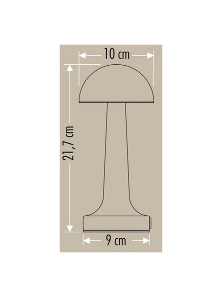 CT-8430 Lızbon Dokunmatik Masa Lambası 3 Renk Bronz - 2
