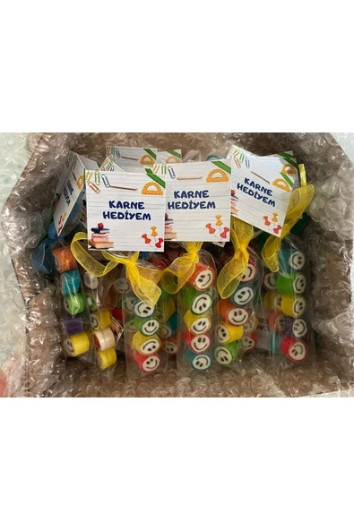 ŞEKERCİYAŞAR Çok Renkli Gülenyüz Parmak Şeker 12 Adet - 2