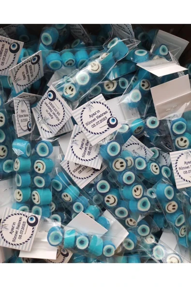 ŞEKERCİYAŞAR 5'li Nazar Mevlit- Sünnet- Doğum Günü, Düğün, Nişan Şekeri 25 Adet - Resim 2