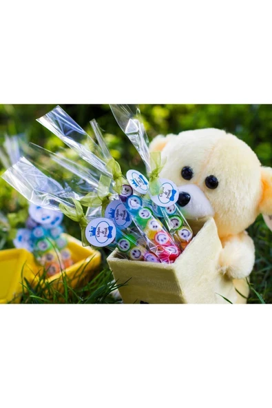 ŞEKERCİYAŞAR Çok Renkli Gülenyüz Parmak Şeker 25 Adet ürün görseli