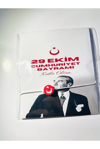 ŞEKERCİYAŞAR 29 Ekim Özel Okul - Öğrenci Kutlama Bileklik Hediye 50 Adet