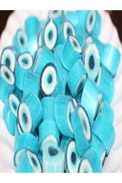 ŞEKERCİYAŞAR Nazar Boncuğu Desenli Lolly Akide Şeker 250 Gr - 1