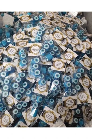 ŞEKERCİYAŞAR Nazar Mevlit- Sünnet- Doğum Günü, Düğün, Nişan Şekeri 50 Adet - Resim 2