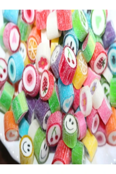 ŞEKERCİYAŞAR Çok Renkli Lolly Tropik Meyve Aromalı Şeker 1000 Gr.