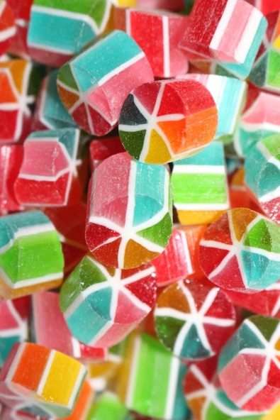 ŞEKERCİYAŞAR Gökkuşağı Dilim Akide Lolly Akide Şeker 500 Gr - Resim 4