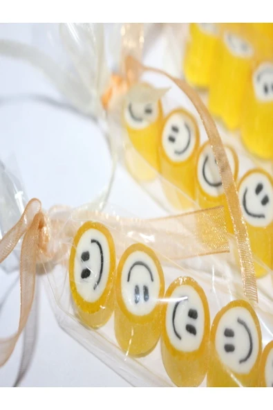 ŞEKERCİYAŞAR Sarı Gülenyüz Parmak Lolly 100 Adet - 4