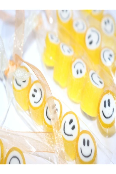 ŞEKERCİYAŞAR Sarı Gülenyüz Parmak Lolly 24 Adet ürün görseli