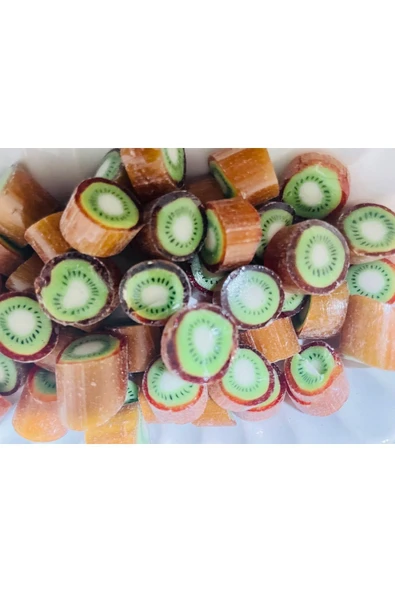 ŞEKERCİYAŞAR Kivi Desenli Lolly Şeker 100 gr - Resim 2