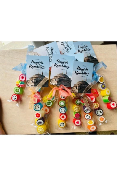 ŞEKERCİYAŞAR Kandil-Ramazan ve Mevlitlere Özel Etiketli Hediye Şekeri 50 Adet ürün görseli