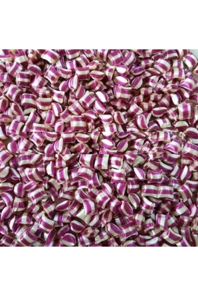 ŞEKERCİYAŞAR Mor-Beyaz Desenli Mini Akide Şekeri 100 Gr ürün görseli