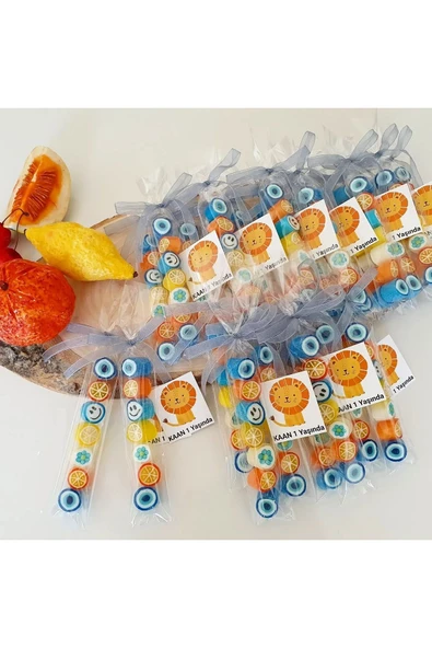 ŞEKERCİYAŞAR Aslan Temal Hediye Düğün, Babyshower, Doğum Günü, Mevlit, Nişan Şekeri 50 Adet ürün görseli