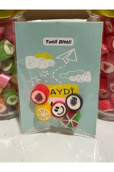 ŞEKERCİYAŞAR Baby Shower - Mevlit - Sünnet - Doğum Günü Hoş Geldin Bebek Şekeri 10 Adet - 3