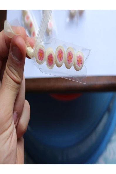 ŞEKERCİYAŞAR Pembe Çiçek Parmak Lolly 24 Adet - 2