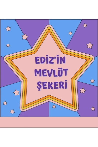 ŞEKERCİYAŞAR Çok Renkli Parmak Lolly Şeker 100 Adet - 7