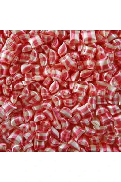 ŞEKERCİYAŞAR Pembe-Beyaz Desenli Mini Akide Şekeri 100 Gr - 1