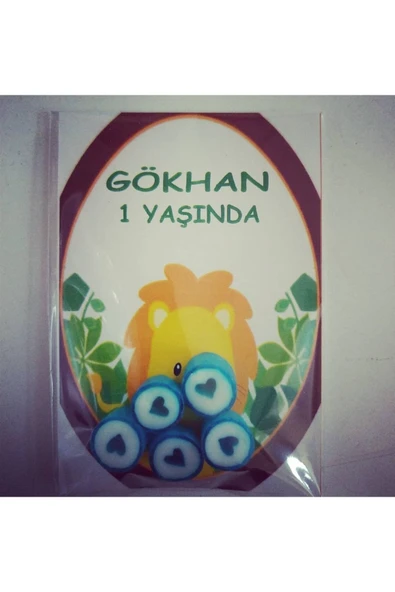 ŞEKERCİYAŞAR Baby Shower - Mevlit - Sünnet - Doğum Günü Mavi Kalp Bebek Şekeri 50 Adet - Resim 2